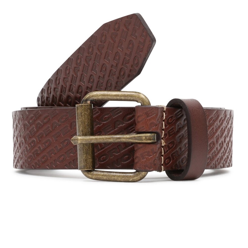 New! VANS x Justin Henry World Peace 100% Leather Belt Size 38